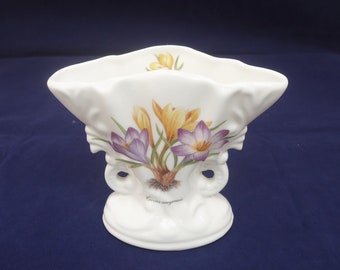 Staffordshire Fine Bone China Vase, Staffordshire Bone China Small Vase, Staffordshire Two Handle Vase