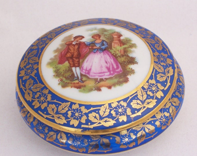 Limoges French Porcelain Trinket Box La Reine Porcelaine - Etsy
