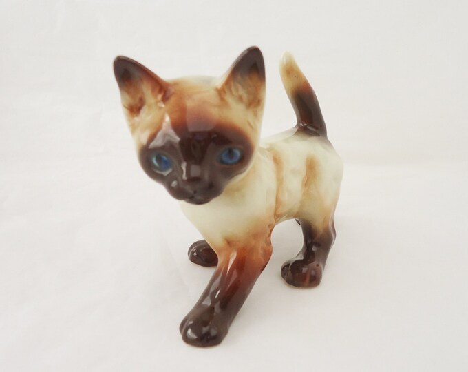 Vintage Western Germany Porcelain Cat Figurine, Cat Figurine, UK Seller