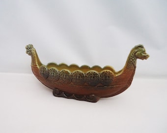 Wade Viking Boat, Viking Boat Dish, Vintage Wade Viking Boat Trinket Dish