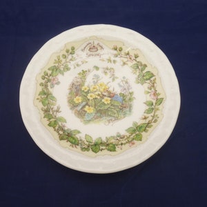 Brambly Hedge Spring Plate by Royal Doulton, Jill Barklem Illustration Plate