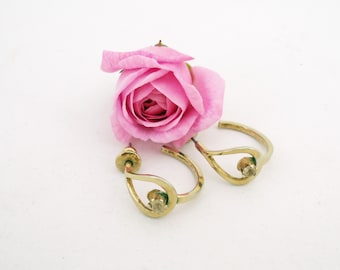 Orecchini a bottone Napier, orecchini con strass trasparenti, orecchini a cerchio, orecchini color oro, venditore nel Regno Unito