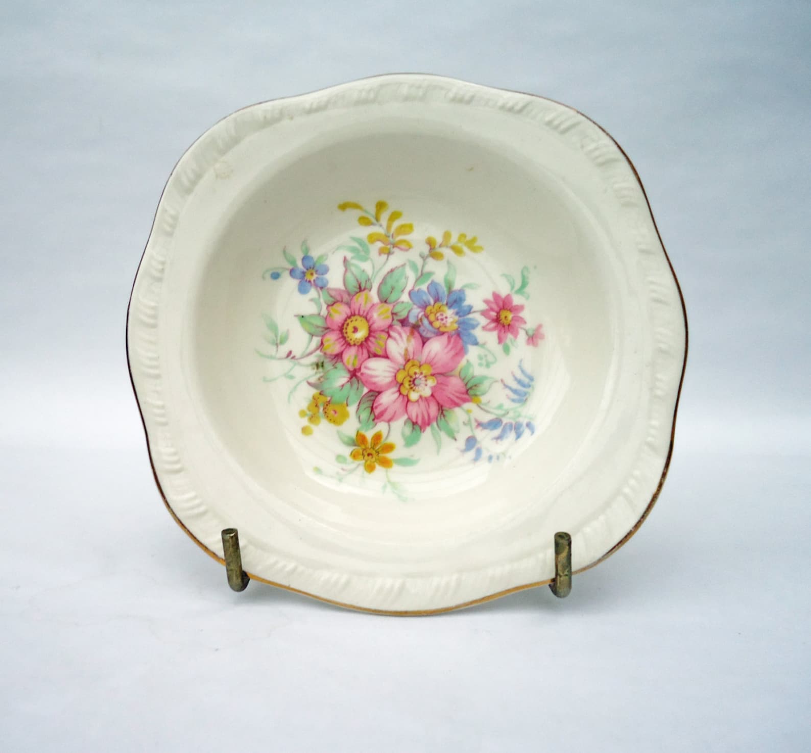 Vintage Alfred Meakin Pin Dish Flower Design Alred Meakin Etsy