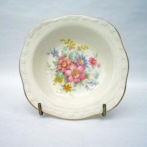 Vintage Alfred Meakin Pin Dish, Flower Design, Alred Meakin China, UK Seller image 1