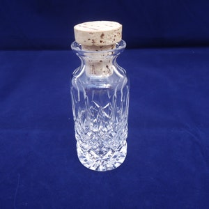 Crystal Oil or Vinegar Bottle, Crystal Oil or Vinegar Bottle with Cork Stopper