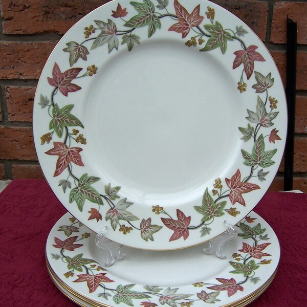 Vintage Wedgwood 4set Dinner  Plates, Vintage Bone China, Vintage Home Decor, UK Seller