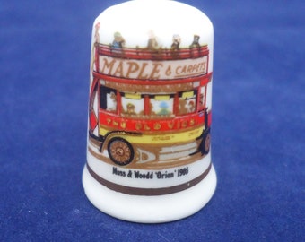 Fenton China Thimbles, Fenton "Parham steam Fair" Collectables Thimbles