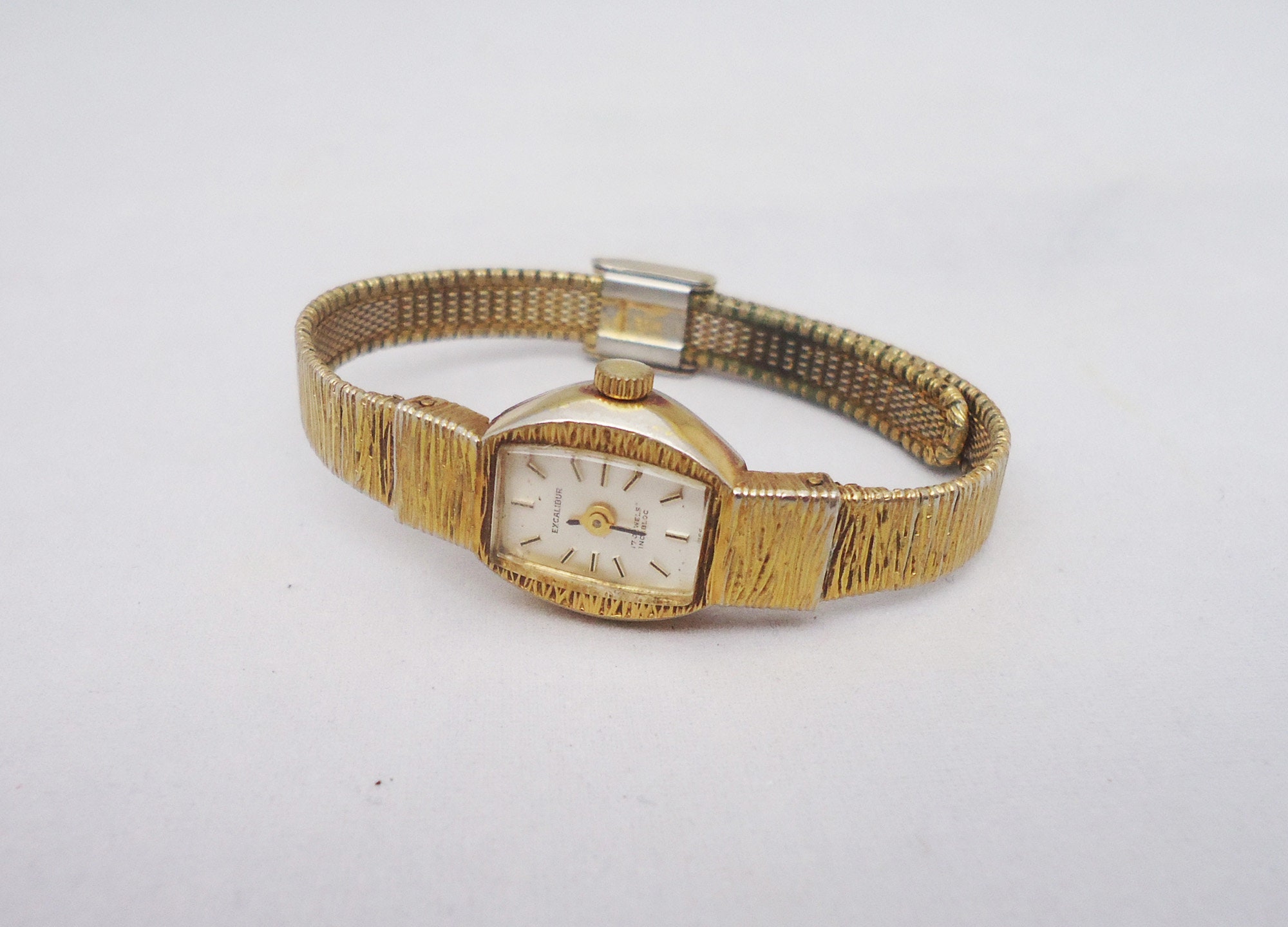 Excalibur Ladies Watch Excalibur Mechanical Wrist Watch With 17 Jewels Swiss Excalibur Watch Etsy Israel