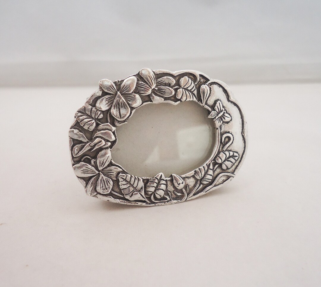 Silver Scenes Miniature Photo Frame Vintage Silver Plated Etsy