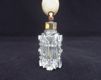 Monogrammed Crystal Atomizer, Perfume Bottle with Atomizer, Scent Atomizer, Rare Fragrance Atomizer