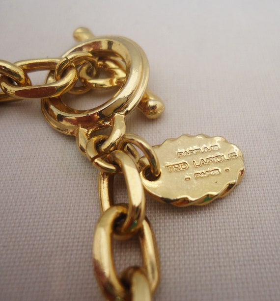 TED LAPIDUS Gold Plated Bracelet, Ted Lapidus Bra… - image 7