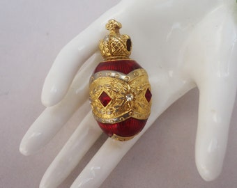 Joan Rivers Egg Pendant, Joan Rivers Enamel and Rhinestone Egg Pendant