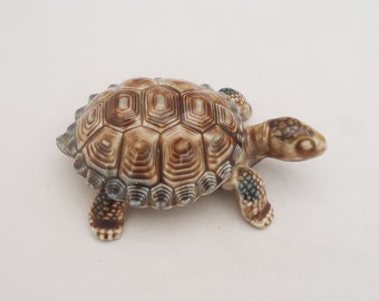 Wade Porcelain Trinket Box Turtle, Wade Tortoise Trinket Box, Made in England