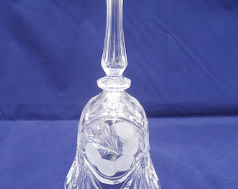 Enesco Crystal Bell, Vintage Hand Held Bell