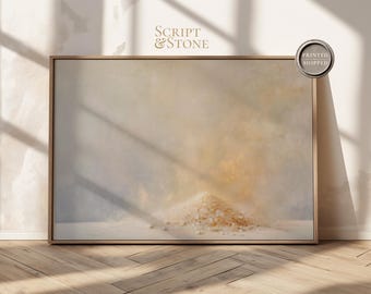 Salt of the Earth Framed Canvas, Minimalist Christian Home Decor, Biblical Fine Art Painting, Matthew 5, Printed and Shipped