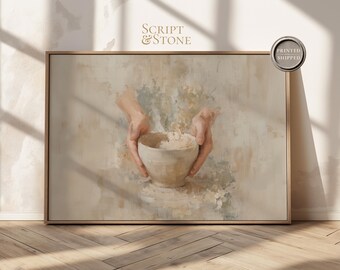 Potters handen canvas, Jeremia 18 schriftafdruk, modern christelijk huis, bijbelse kunst giclee, geloofscadeau, ingelijst en verzonden