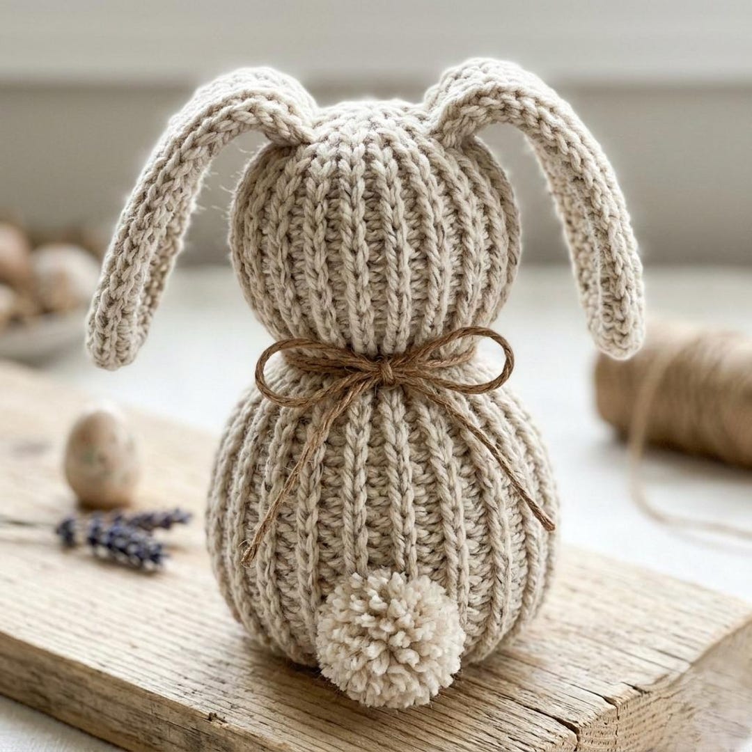 Rustic Rabbit Crochet Rustic Bunny Crochet Pattern, Beginner Bunny Crochet Pattern, Ribbed ...