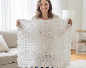 Crochet Blessing Baby Blanket Pattern, Crochet Christening Blanket Pattern, Crochet Baptism Baby Blanket Pattern, Cross Stitch Baby Blanket