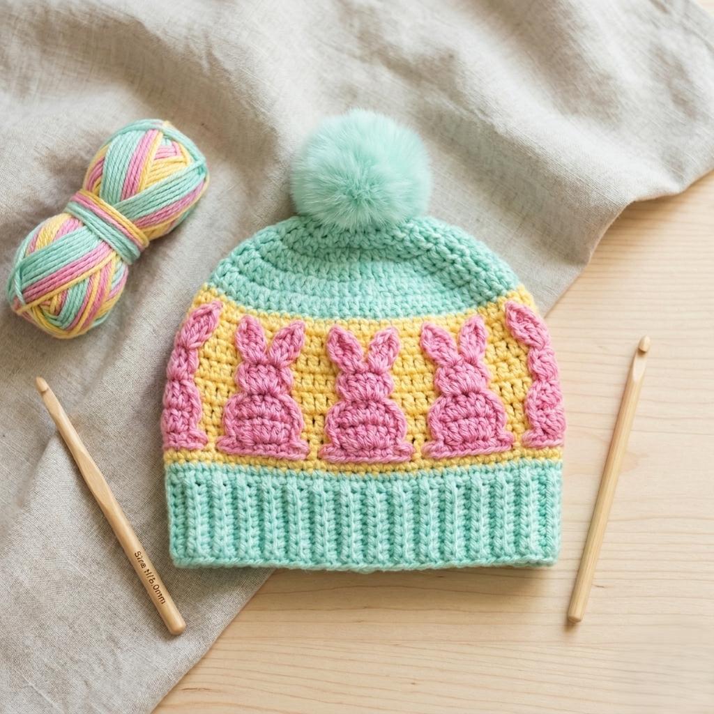 37 Bunny Beanie Crochet Patterns: Perfect for Every Skill Level and Season! 21 Easter crochet hat