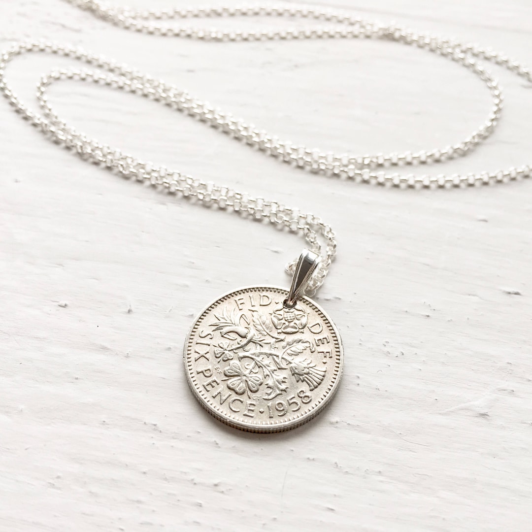 Queen Elizabeth Gift for Women Coin Pendant Anniversary Etsy