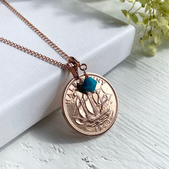 Half hotsell penny necklace