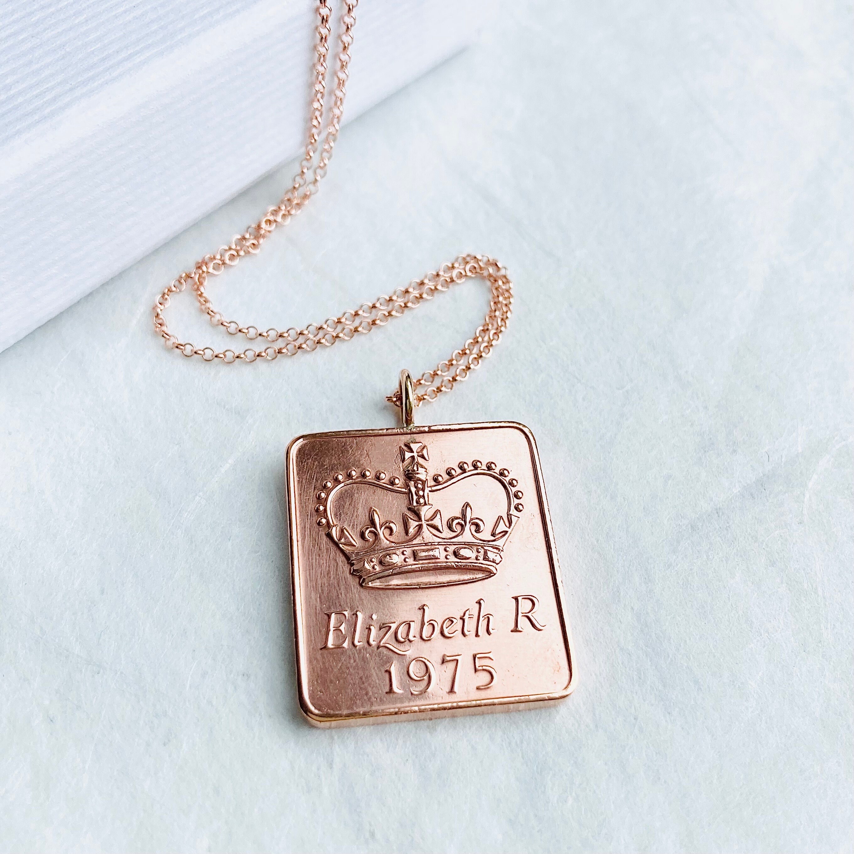 The 1975 Rose Gold Necklace - Etsy
