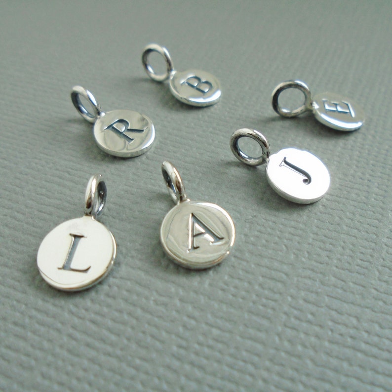 Sterling Silver Letter Initial Charm Personalisation Charm Etsy UK