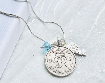 Sixpence armband, iets ouds, iets blauw Sterling Silver Snake armband cadeau voor bruid, trouwdag bruids douchegift