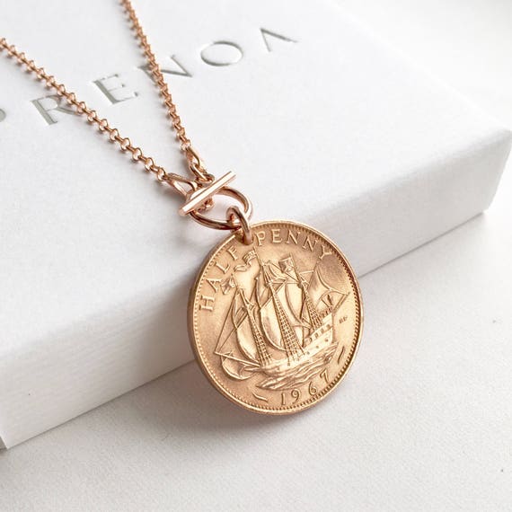 Lucky Sixpence Bracelet Coin Jewelry Wedding Anniversary Gift for Mother 1953-1967 Silver Coin Charm Wife