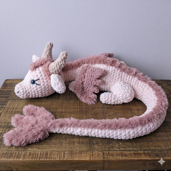 Winnie the Dragon Crochet Pattern – Beginner Amigurumi Toy PDF