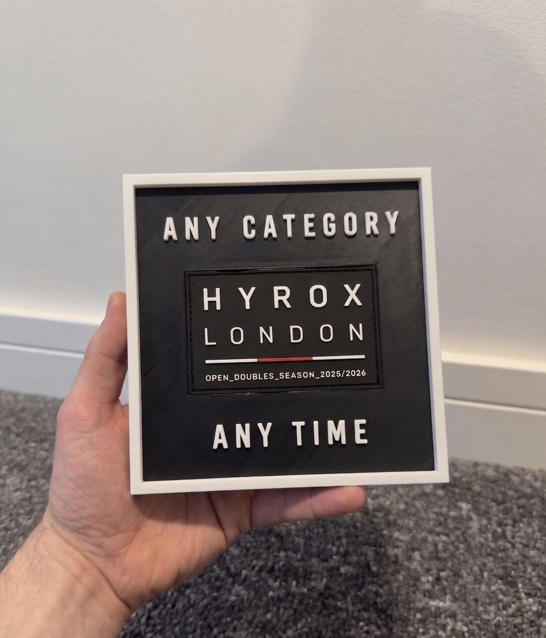 HYROX Square Patch Frame - ORIGINAL - HYROX Collection - Etsy UK