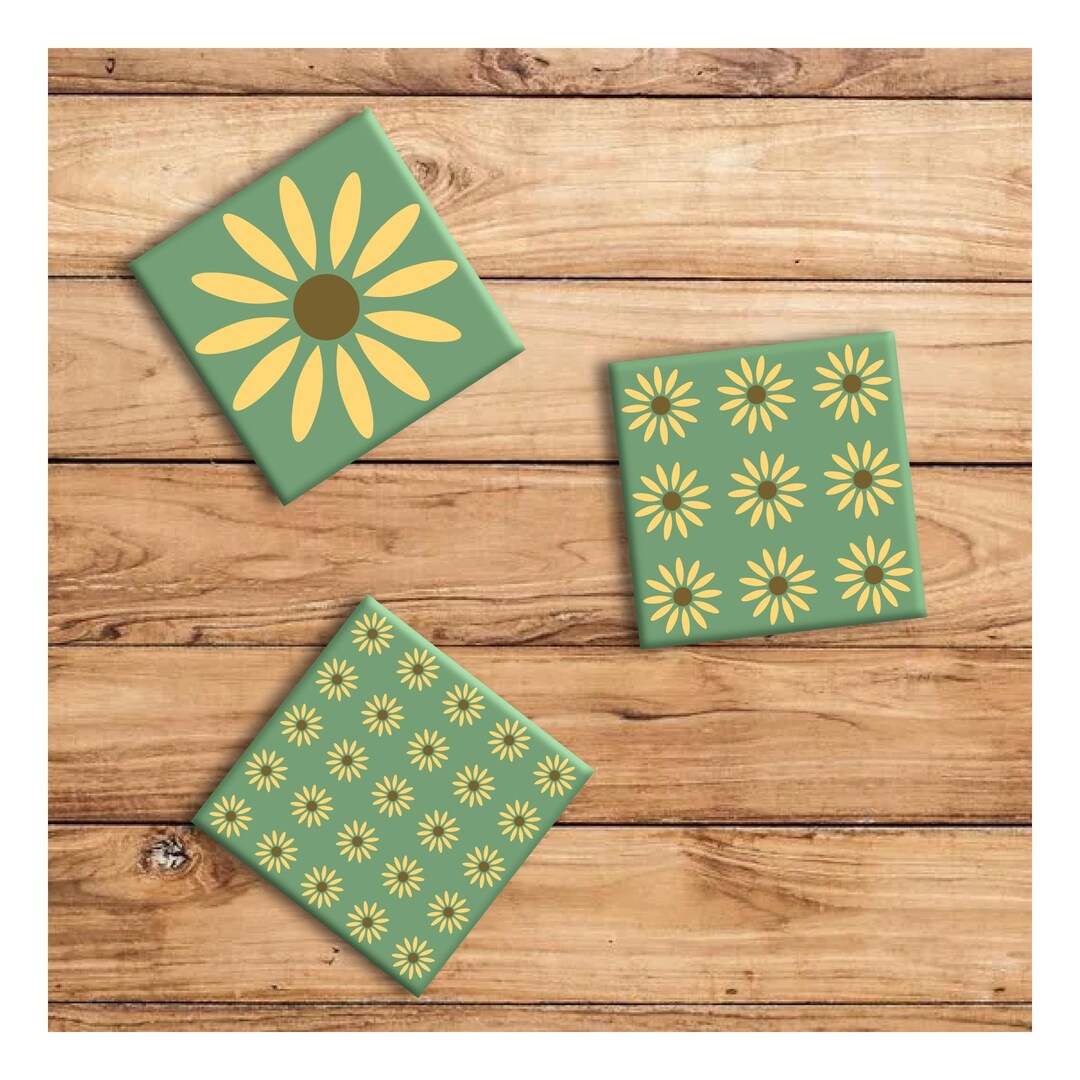 Sunflower Trio - Refrigerator Magnet Set - Etsy
