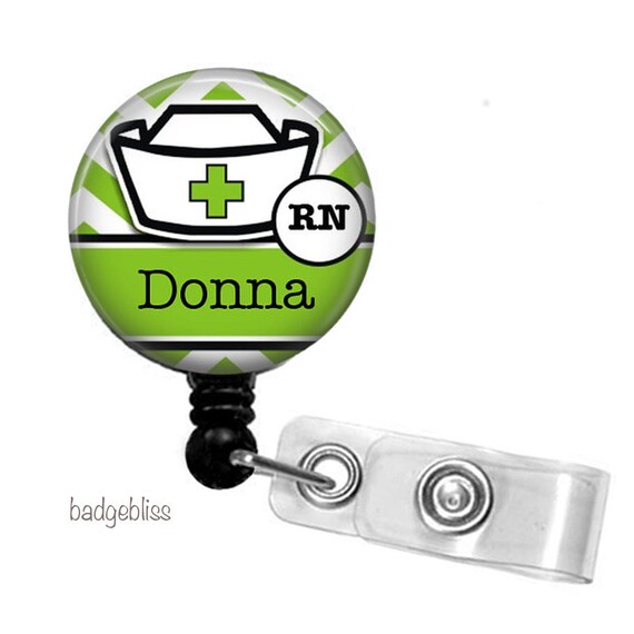 Personalised Nurse retractable Badge Reel ID badge reel Il_570xn