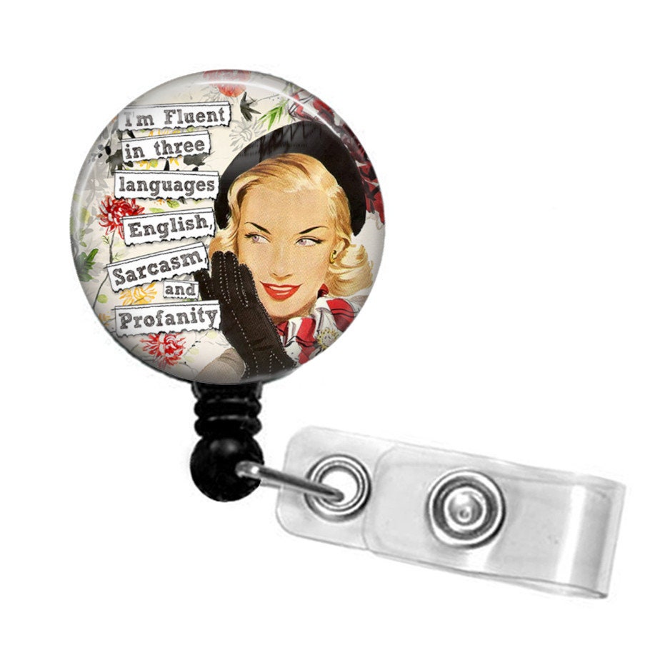 Funny Badge Reel Retractable Id Badge Reel ID Holder Etsy UK
