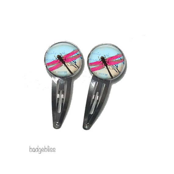 Dragonfly snap hairclip Il_570xn