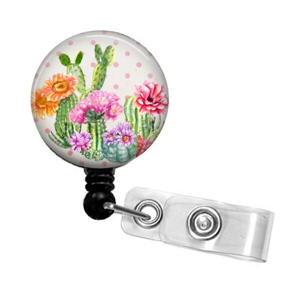 Succulent retractable Id badge reel Il_570xn