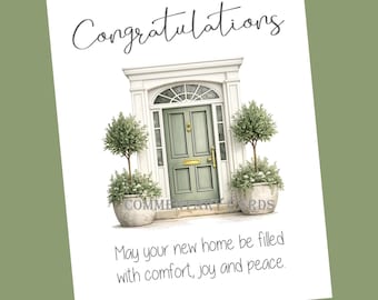 New Home Congratulations Blessing, Printable PDF