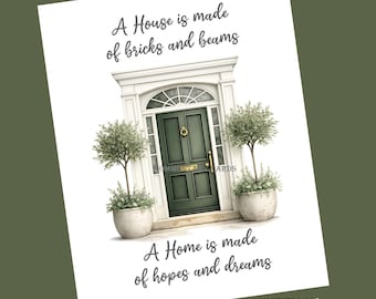 Card For New Home, Printable PDF