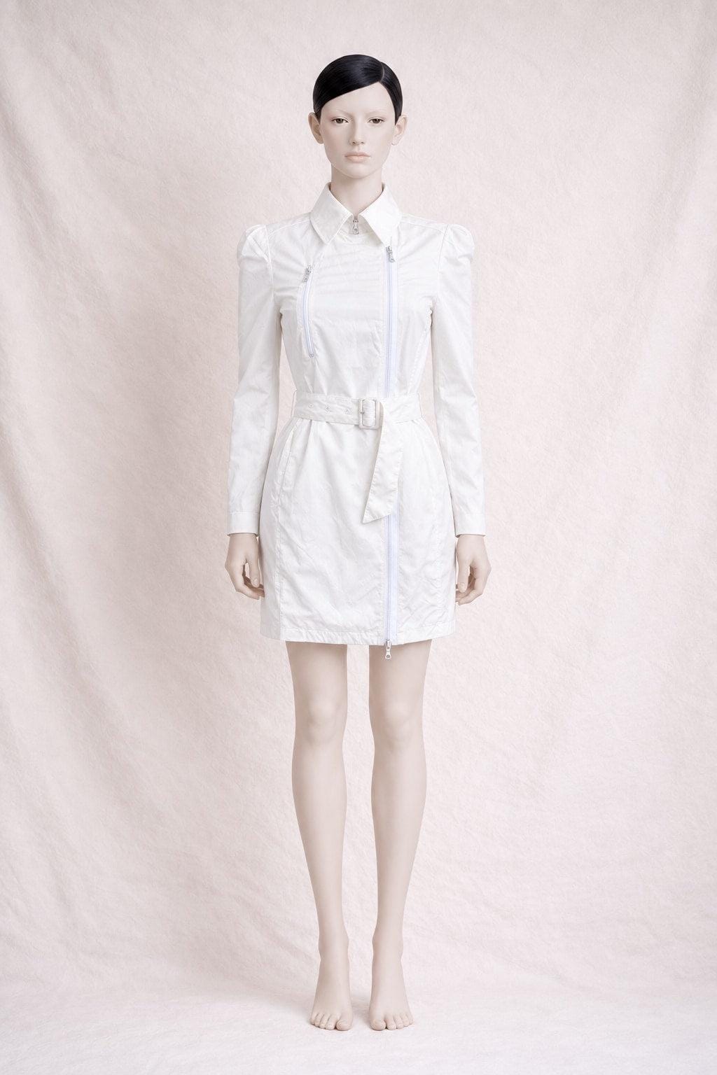 Alexander McQueen, Trench Alexander McQueen vintage, blanc, femme