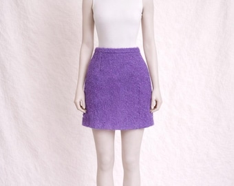 Wool skirt Lolita Lempicka vintage, purple, womens