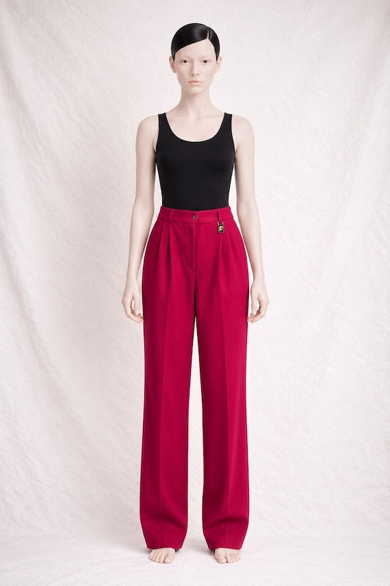 Pierre Cardin, Pantalon laine Pierre Cardin vintage, femme années 80