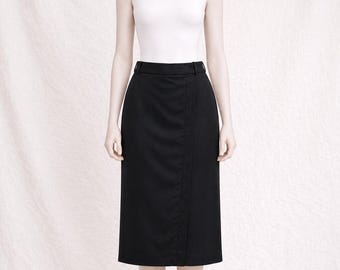Wool skirt Givenchy vintage, womens 80s
