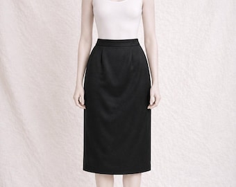 Wool skirt Yves Saint Laurent vintage, womens 80s