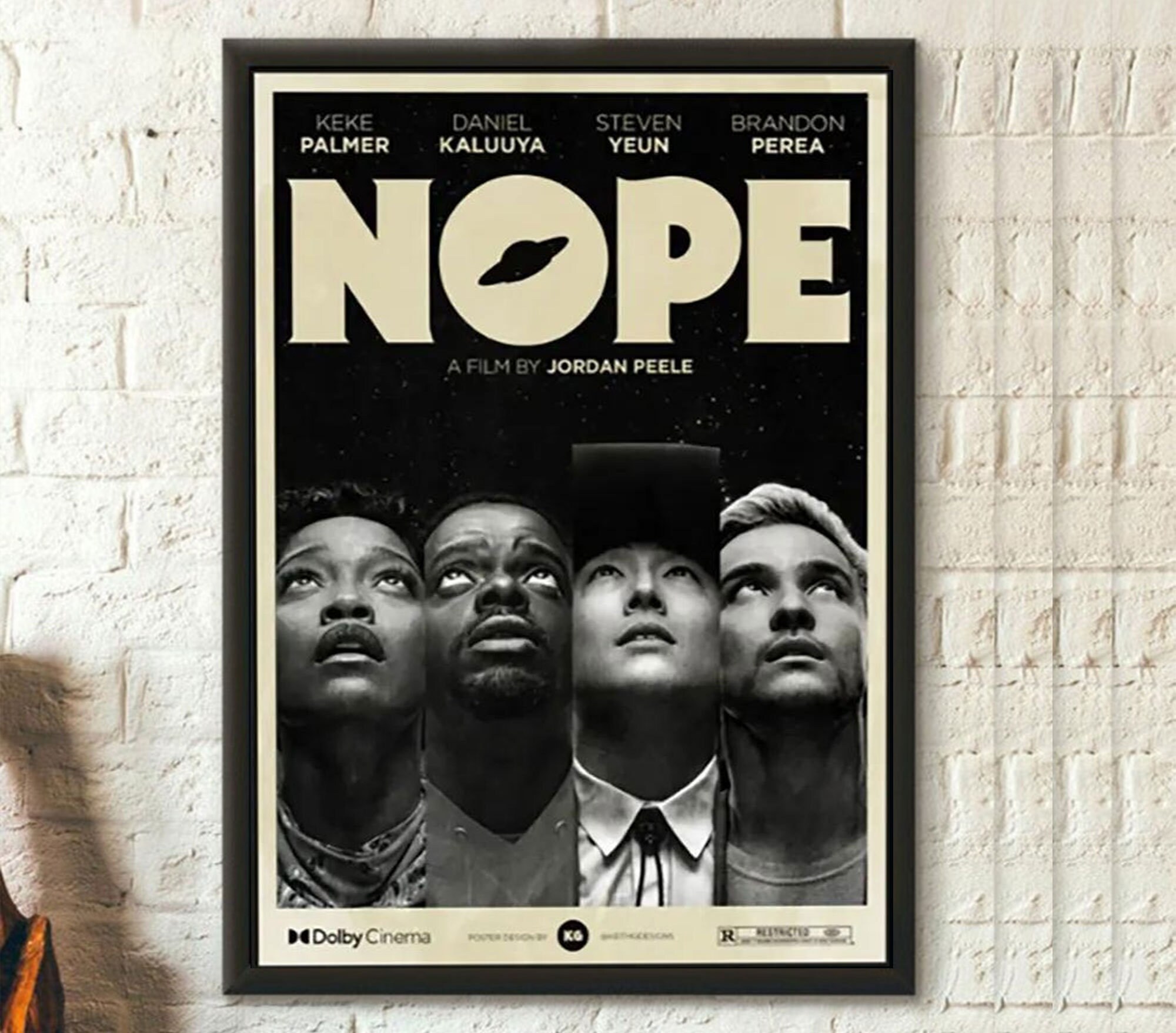 NOPE Jordan Peele Movie Poster, Nope 2022 Movie Poster
