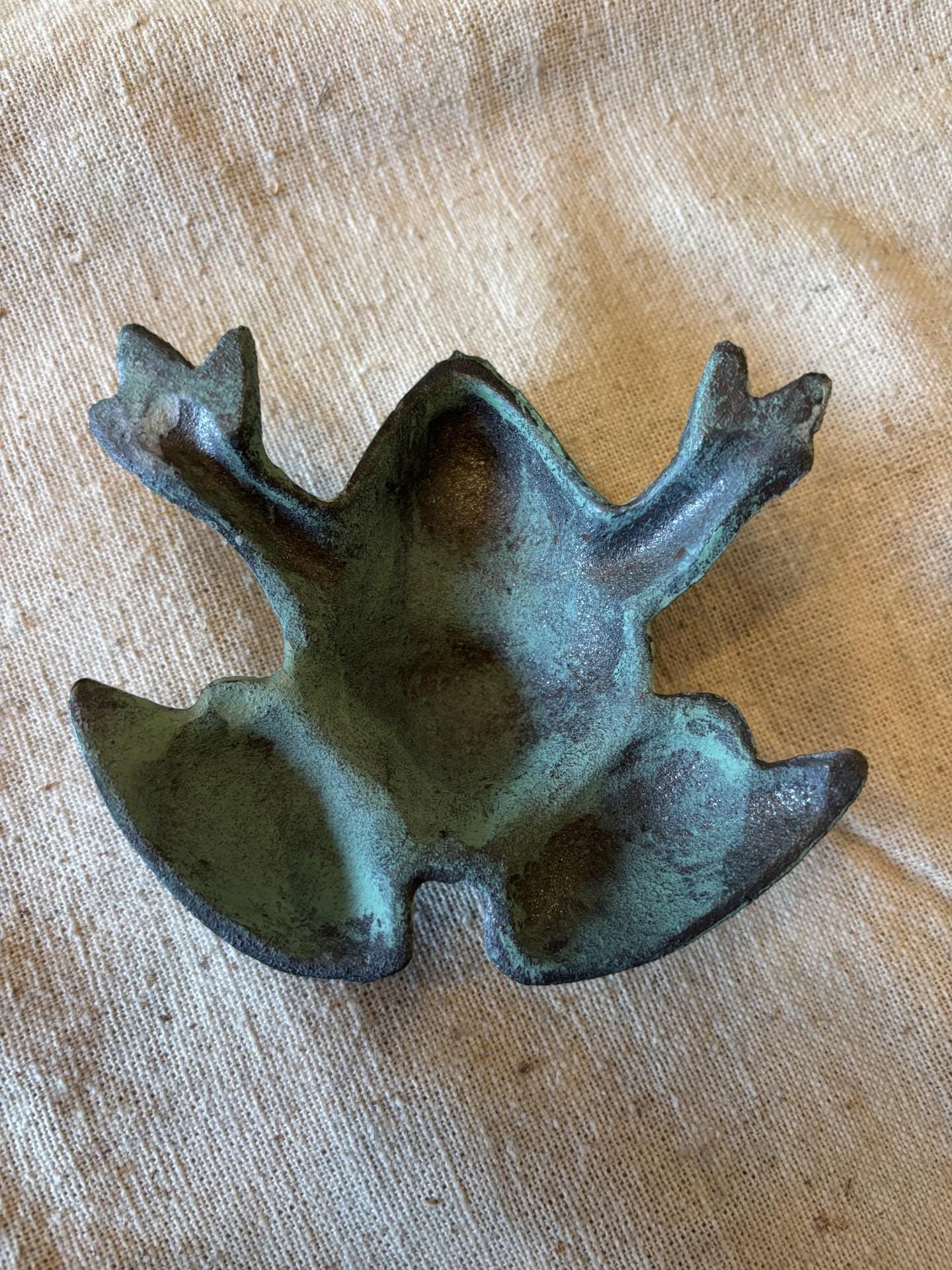 Paperweight Rustic Rustic Cast Iron Frog - Figurine Paperweight Art Farmhouse Antique ...