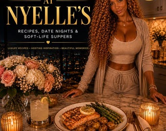Diner bij Nyelle's Cookbook | Zuiderse recepten, uitgaansavonden, meeslepend (digitale download)