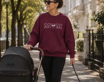 Dog Mom & Baby Mom Sweatshirt, Hunde Mama Pullover, Baby Mama Sweater, Muttertag Geschenk, Für Sie Geschenk, Mom Sweatshirt, Cat Mom Gift