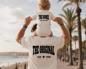 Partnerlook T-Shirt, Original Remix Shirt, Vater Sohn Shirt, Mama Tochter Oberteil, Familie T-Shirt, Match Shirts, Vatertag Geschenk