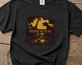 Lustiges Dinosaurier T-Shirt, Comfort Colors Shirt, Remember Who You Are Spruch, Vintage Dino Grafik Tee, Meme Shirt