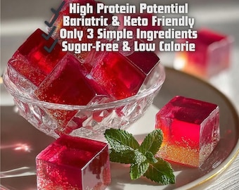 Gelatina bariátrica, receta para bajar de peso, 3 ingredientes, receta del Dr. Ashton, truco de dieta con gelatina, truco de gelatina rosa, gelatina sin azúcar, baja en calorías.